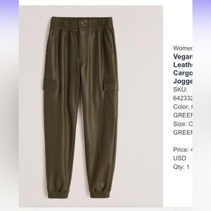 Abercrombie leather pants